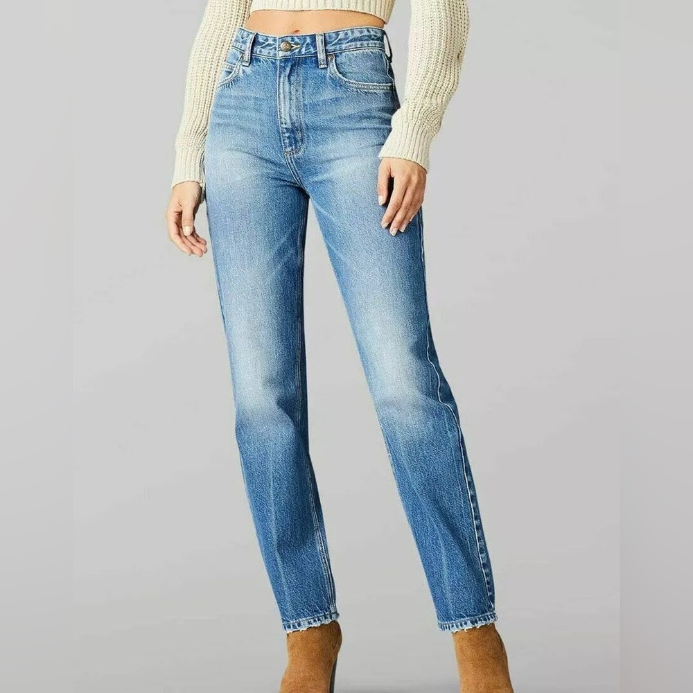 Lee Vintage Modern High Rise Straight Leg Ankle Jeans - Picture 1 of 8
